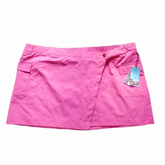 Women's High-Rise Cargo Mini Skirt Future Collective Pink Size 28 NWT - Picture 4 of 9